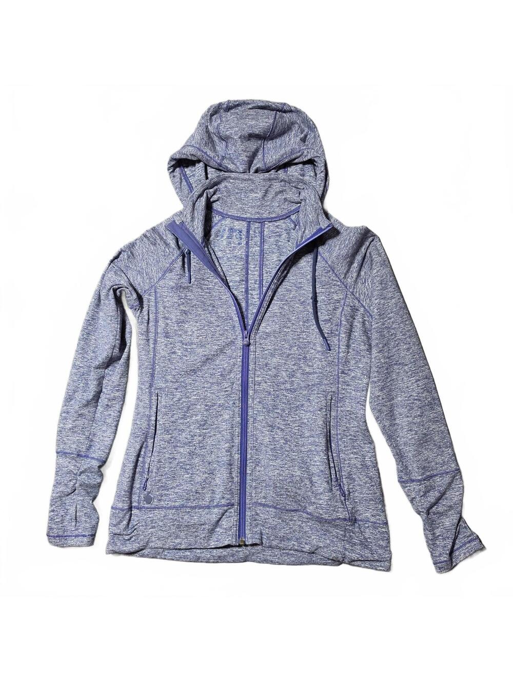Outdoor Research Women's Melody Hoodie Small Blue Purple Heather Soft Full Zip